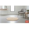 Alfombra Redonda de Yute Natural  Blanco 90 cm | MiSi