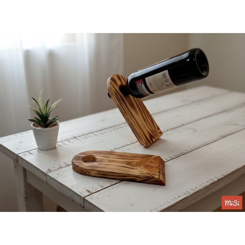 Botellero de Madera Flotante y Original | MiSi
