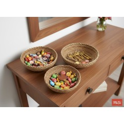 Juego de 3 Cuencos de Seagrass para Recibidor y Decoración | MiSi