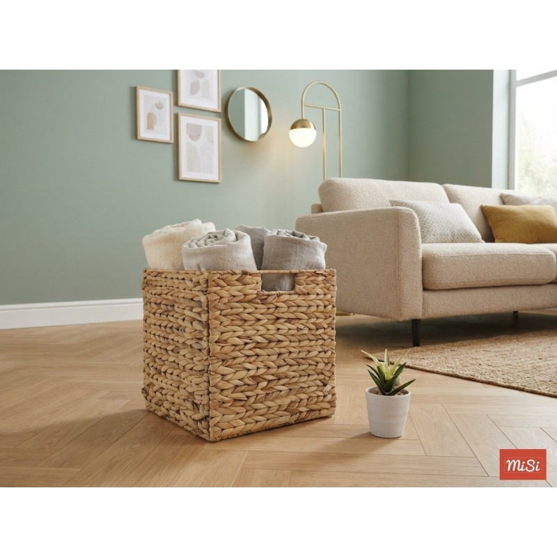 Cesta Cuadrada Plegable de Jacinto de Agua | MISI