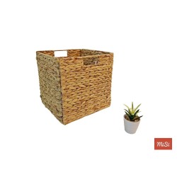 Cesta Cuadrada Plegable de Jacinto de Agua | MISI