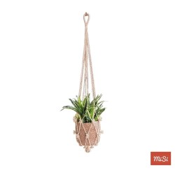 Macramé Blanco para Plantas | Hecho a Mano | MISI