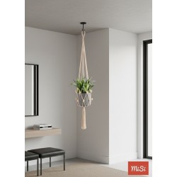 Macramé Blanco para Plantas | Hecho a Mano | MISI