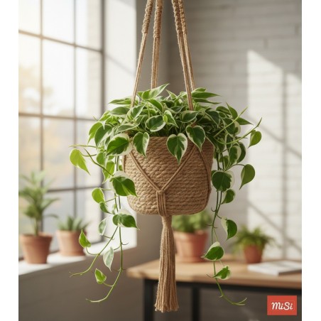 Macramé de Yute Natural | Hecho a Mano| MISI
