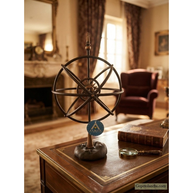 Esfera Armilar Decorativa de Hierro Forjado 55 cm | Alvor Classic | Gepertolandia