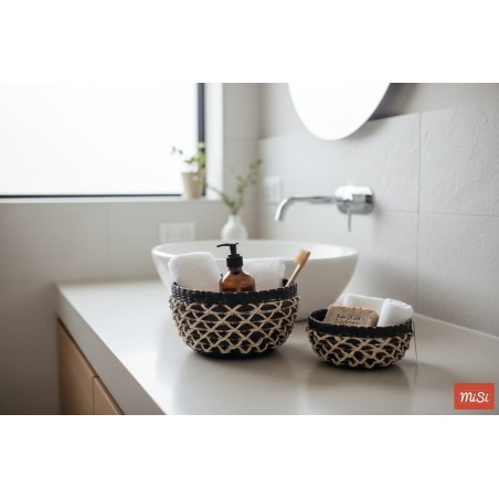 Set de 2 Cestas Artesanales de Palma - Multiusos y Decorativas | MiSi