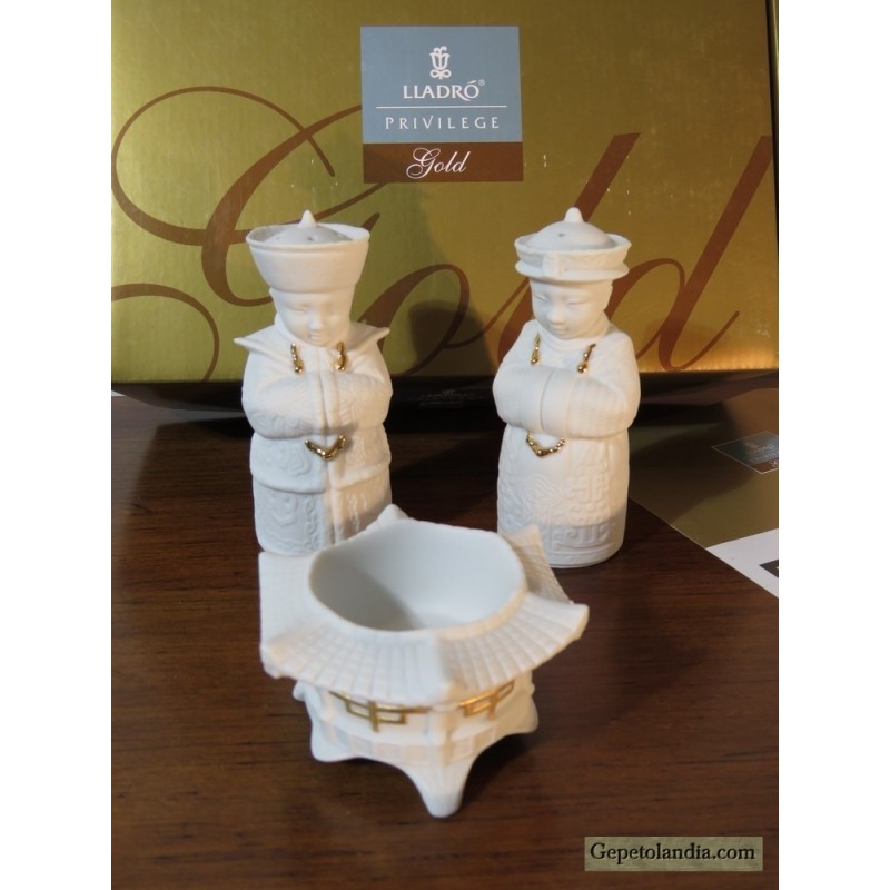 Saleros y Portavelas de Porcelana Lladró | Edición Limitada con Caja Original | Gepertolandia