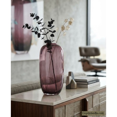 Jarrón de Cristal Violeta Sajonia | Decoración Moderna y Contemporánea | Gepertolandia