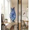 Jarrón de Cristal Soplado Azul | Decoración Moderna y Artesanal | Gepertolandia
