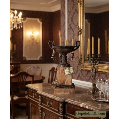 Copa de Mármol y Bronce Urregui | Decoración Clásica e Imperial | Gepertolandia