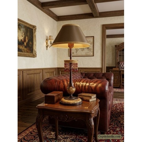Lámpara de Sobremesa Colonial de Resina | Estilo Colonial | Gepertolandia